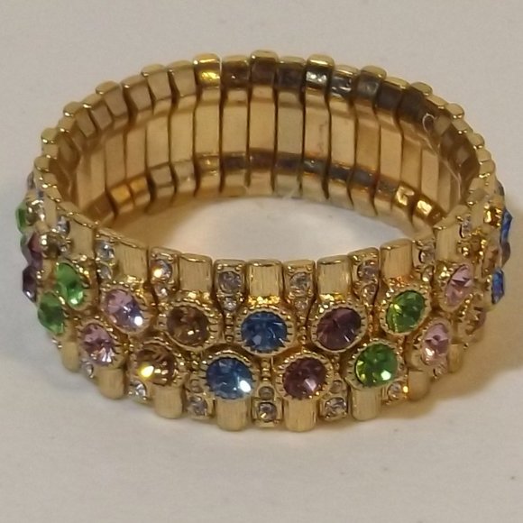 🟢 (Phil) Sparkly Colorful Stretchy Bracelet - Picture 5 of 9